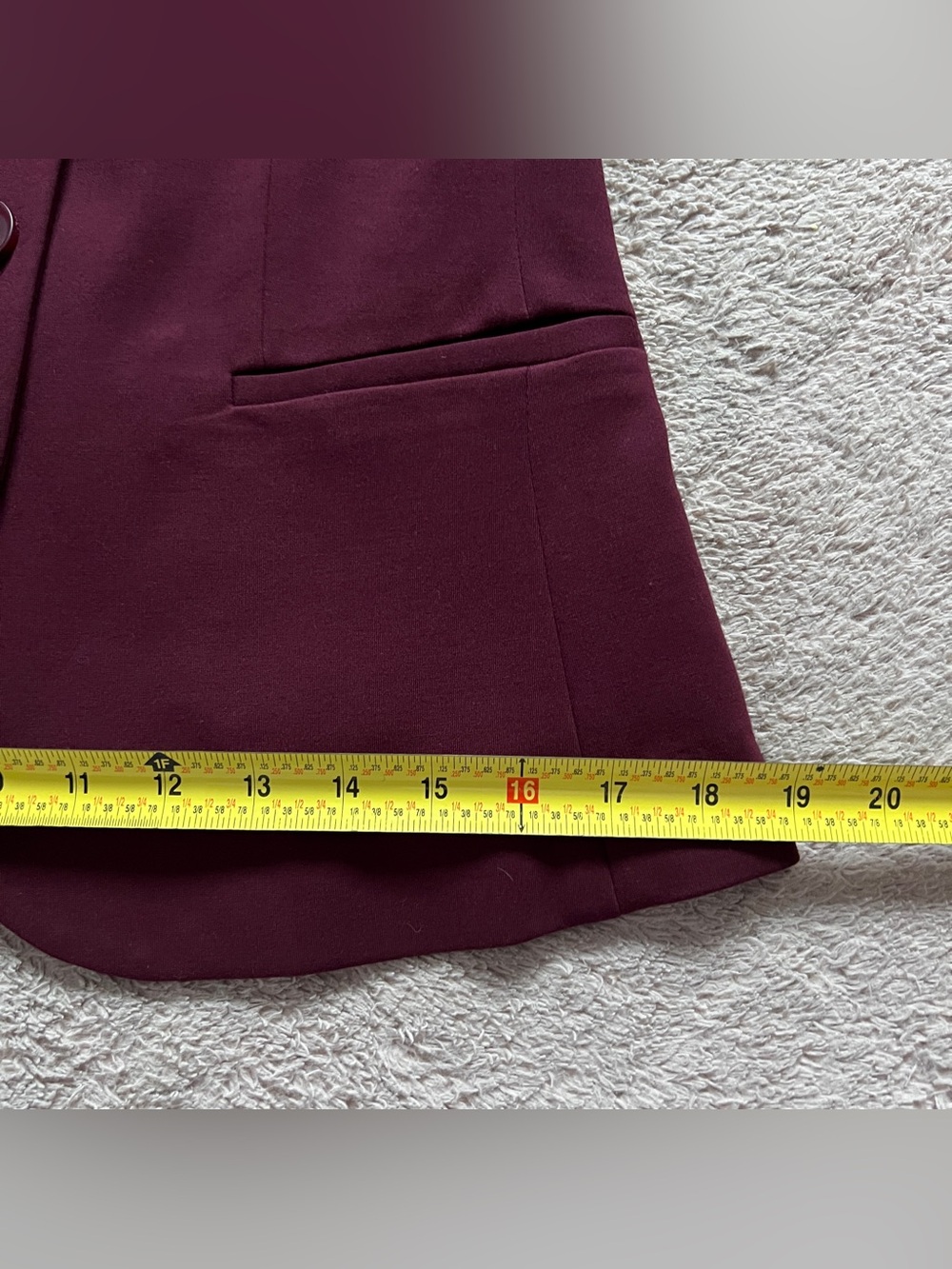 Boden Burgundy Blazer Preppy Minimalist Quiet Luxury Office Business Sz 4 - Picture 8 of 9